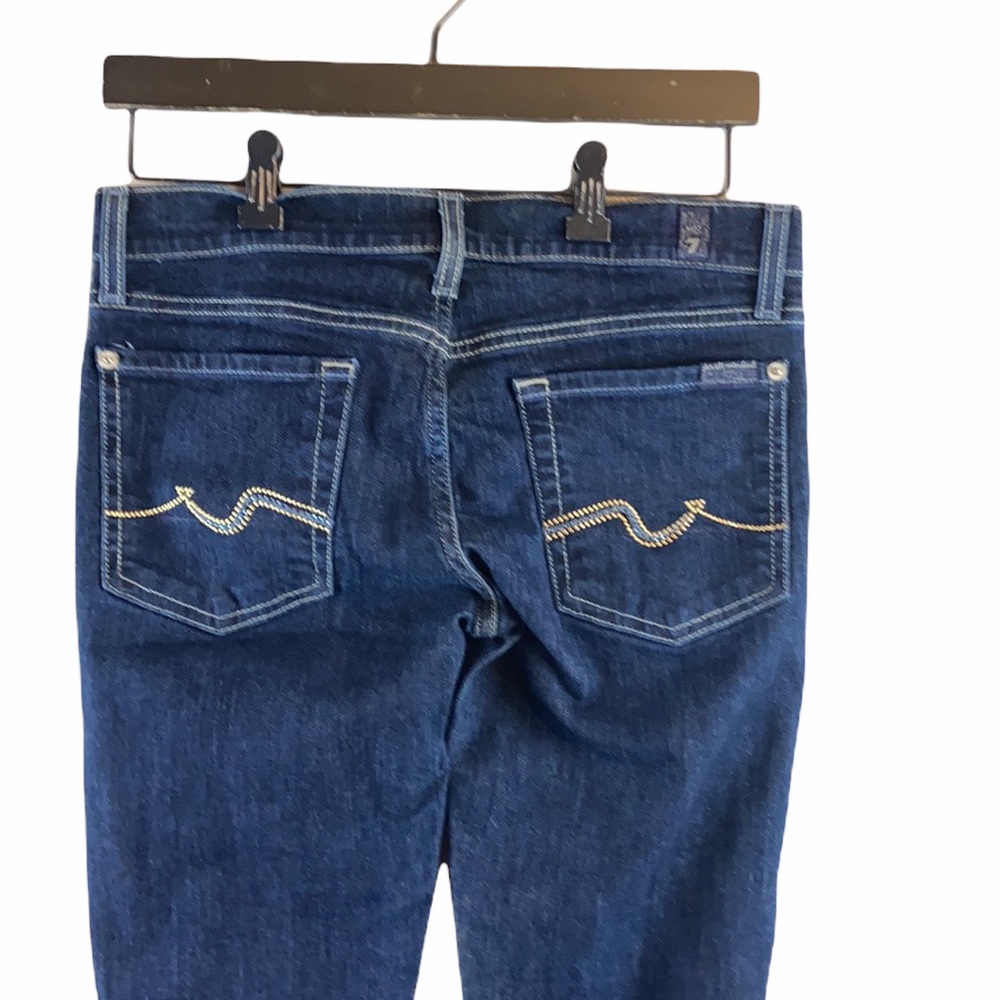 7 For All Mankind Roxanne Rhinestone  Jeans 28 - Picture 6 of 12